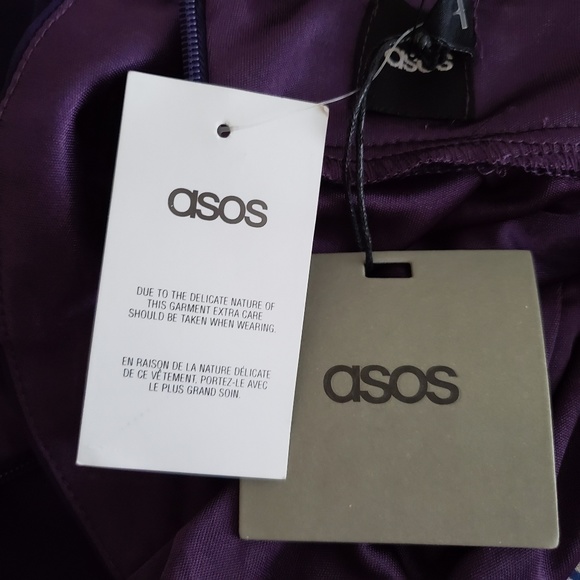 ASOS Deep V Panel Skater Dress Size 2 - Picture 4 of 7